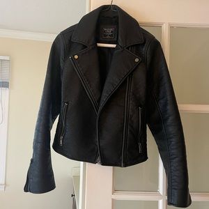 A&F leather jacket
